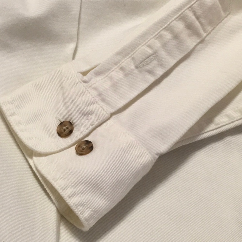 NWT DISNEYSTORE TIGGER LONG SLEEVE COTTON SHIRT. SZ.XL DENIM COLLAR. SHIRT TAIL - Picture 6 of 13